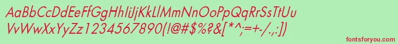 BelmarcndoblNo Font – Red Fonts on Green Background