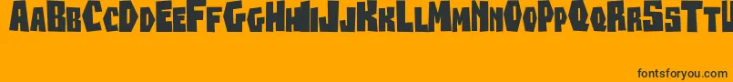 Beanesdrock Font – Black Fonts on Orange Background