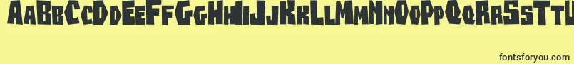 Beanesdrock Font – Black Fonts on Yellow Background