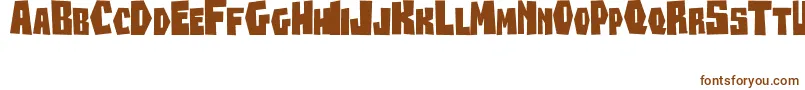 Beanesdrock-fontti – ruskeat fontit valkoisella taustalla