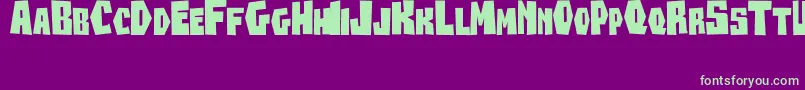 Beanesdrock Font – Green Fonts on Purple Background