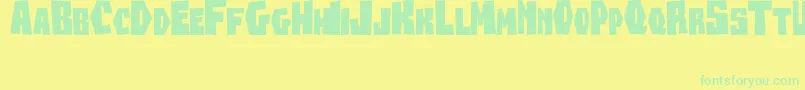 More about Beanesdrock Font Beanesdrock Font – Green Fonts on Yellow Background