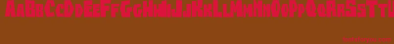 Beanesdrock Font – Red Fonts on Brown Background