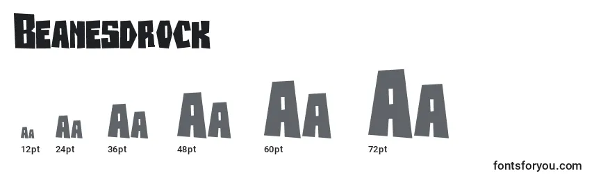 Beanesdrock Font Sizes