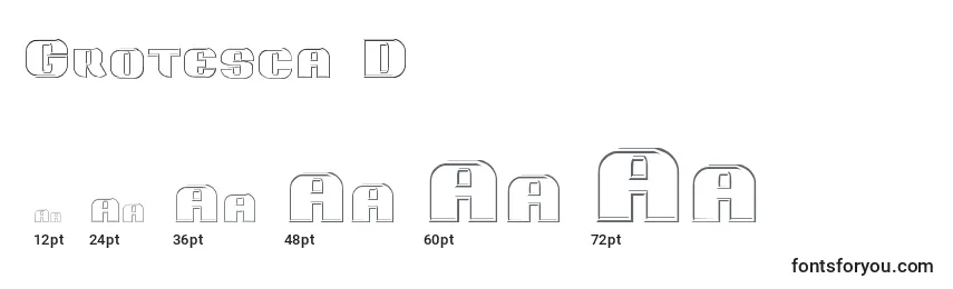 Grotesca3D Font Sizes