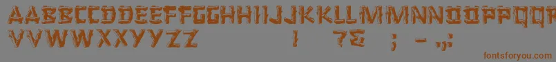LoggerRegular Font – Brown Fonts on Gray Background