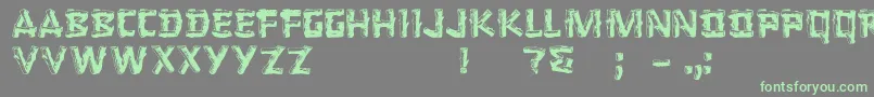 LoggerRegular Font – Green Fonts on Gray Background