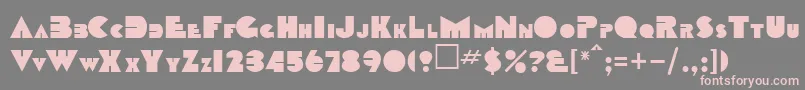 Oclock Font – Pink Fonts on Gray Background