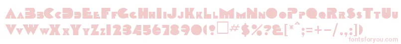 Oclock Font – Pink Fonts on White Background