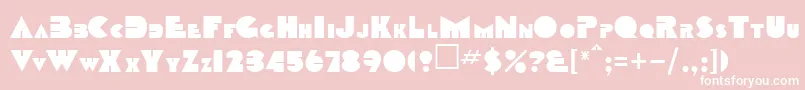 Oclock Font – White Fonts on Pink Background