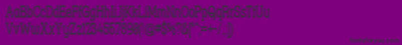 StreetCornerSlabNarrow Font – Black Fonts on Purple Background