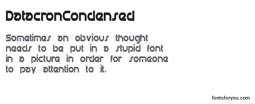 DatacronCondensed Font