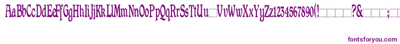 Shrewsbury ffy Font – Purple Fonts on White Background