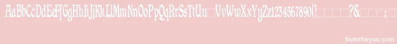 Shrewsbury ffy Font – White Fonts on Pink Background