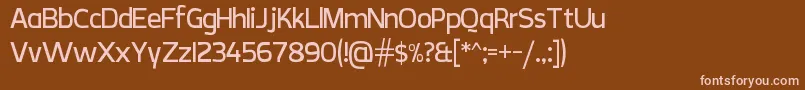 fuente CreativzooSans – Fuentes Rosadas Sobre Fondo Marrón