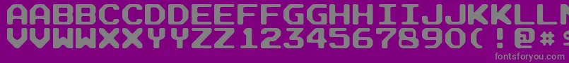 ArcadeRounded Font – Gray Fonts on Purple Background