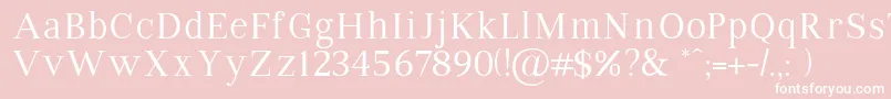 VipromanRegular Font – White Fonts on Pink Background