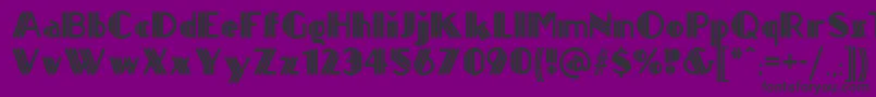 Titanickdisplaynf Font – Black Fonts on Purple Background