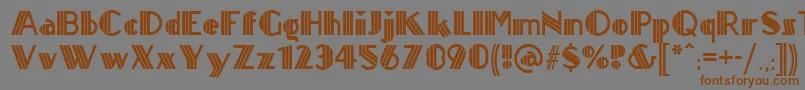 Titanickdisplaynf Font – Brown Fonts on Gray Background