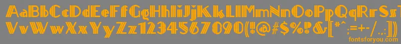 Titanickdisplaynf Font – Orange Fonts on Gray Background