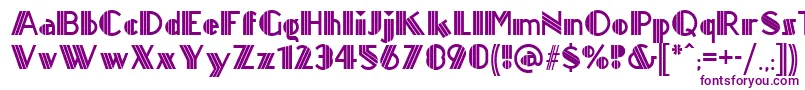 Titanickdisplaynf Font – Purple Fonts on White Background