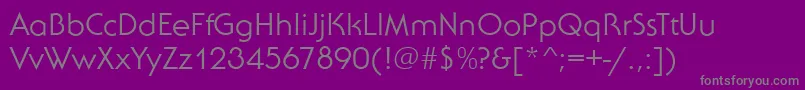 Police SebastianRegular – polices grises sur fond violet