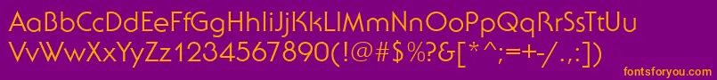 SebastianRegular Font – Orange Fonts on Purple Background