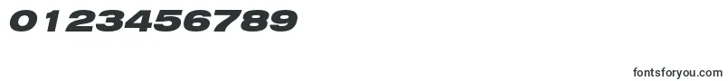 Шрифт HeliosextblackItalic – шрифты для цифр и чисел