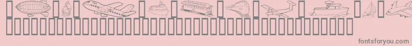 GeMotion Font – Gray Fonts on Pink Background