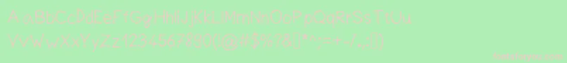 RichMFont Font – Pink Fonts on Green Background