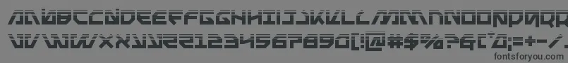 Metalstormhalf Font – Black Fonts on Gray Background