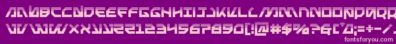 Metalstormhalf Font – Pink Fonts on Purple Background