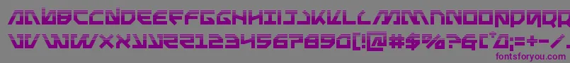 Metalstormhalf Font – Purple Fonts on Gray Background