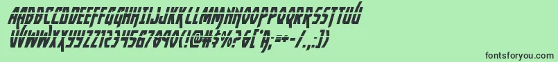 Yankeeclipperlaserital Font – Black Fonts on Green Background