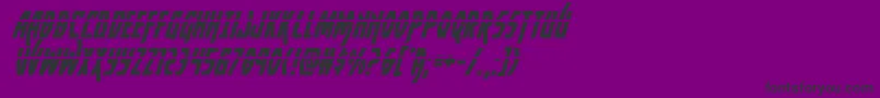 Yankeeclipperlaserital Font – Black Fonts on Purple Background