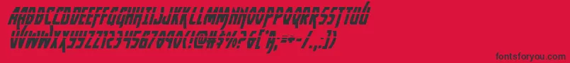 Yankeeclipperlaserital Font – Black Fonts on Red Background
