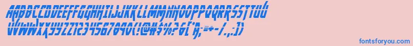 Yankeeclipperlaserital Font – Blue Fonts on Pink Background