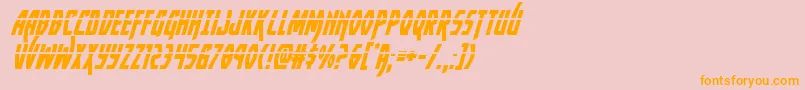 Yankeeclipperlaserital Font – Orange Fonts on Pink Background