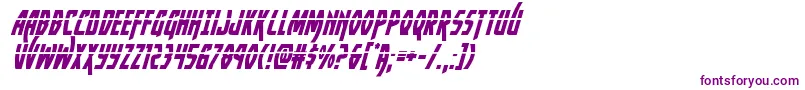 Yankeeclipperlaserital Font – Purple Fonts on White Background
