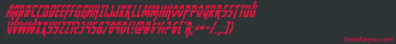 Yankeeclipperlaserital Font – Red Fonts on Black Background