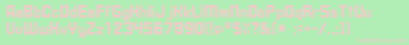 More about UpsilonRegular Font UpsilonRegular Font – Pink Fonts on Green Background