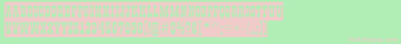 AGildiatitulsl Font – Pink Fonts on Green Background