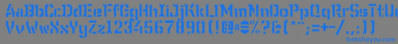 Wc Wunderbach Wimpern Font – Blue Fonts on Gray Background