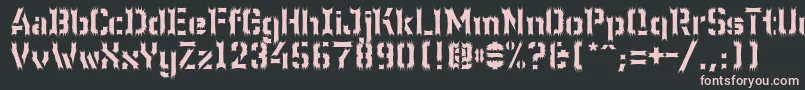 Wc Wunderbach Wimpern Font – Pink Fonts on Black Background