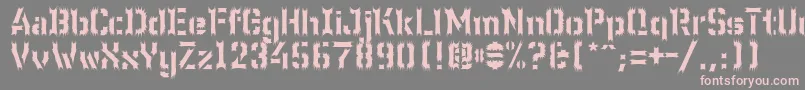 Wc Wunderbach Wimpern Font – Pink Fonts on Gray Background