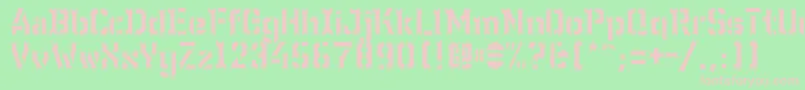 Wc Wunderbach Wimpern Font – Pink Fonts on Green Background