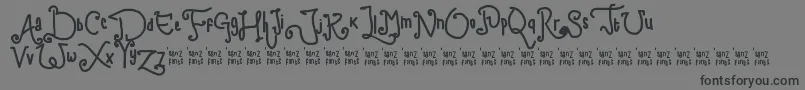 ChildWriting Font – Black Fonts on Gray Background