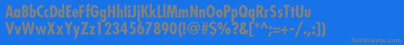 FavoritcondcBold Font – Gray Fonts on Blue Background