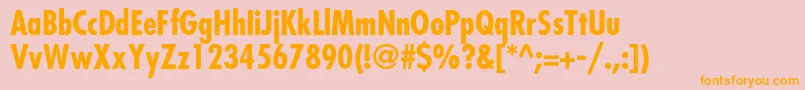 fuente FavoritcondcBold – Fuentes Naranjas Sobre Fondo Rosa