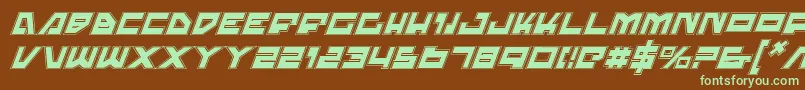 Trajiapi Font – Green Fonts on Brown Background